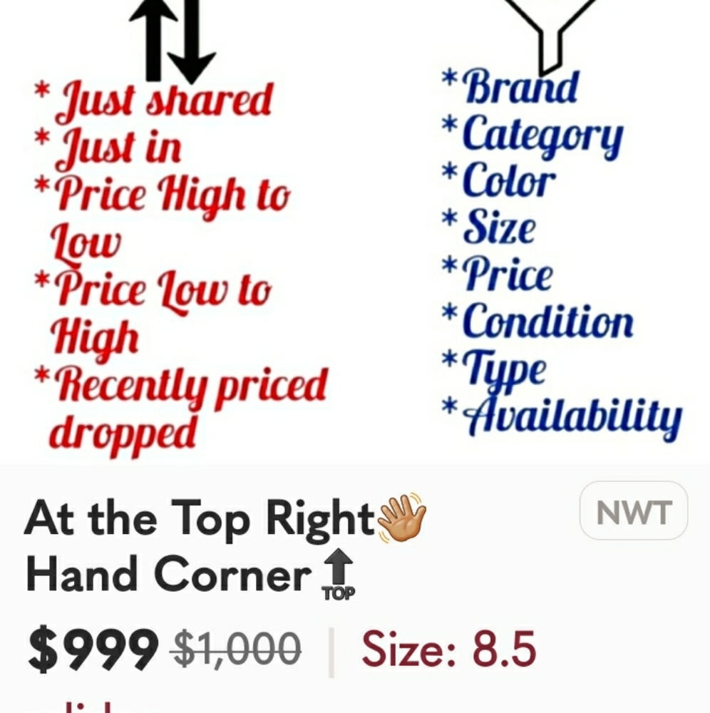 Sort & filter listing inventory